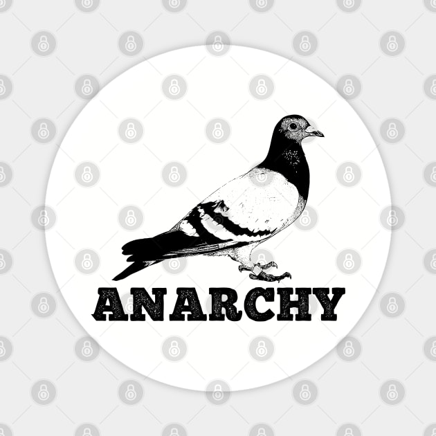 Anarchy Pigeon Magnet by giovanniiiii